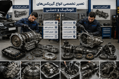 تعمیر تخصصی انواع گیربکس‌های اتوماتیک و دستی